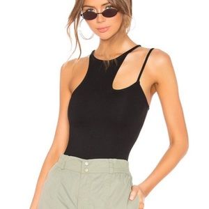 Lovers + Friends Black Cutout Bodysuit